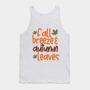 Fall breeze autumn leaves Tank Top